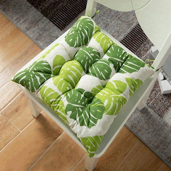 Mjukt Tryckt Stol Kudde Elegant Kontorsstol Kudde 45x45cm Fyrkantig-Stor Sittdyna