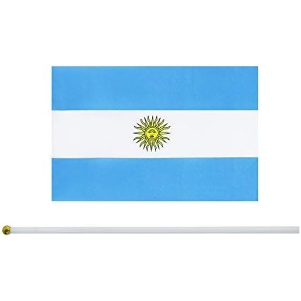 25-pack handhållen liten argentinsk miniflagga