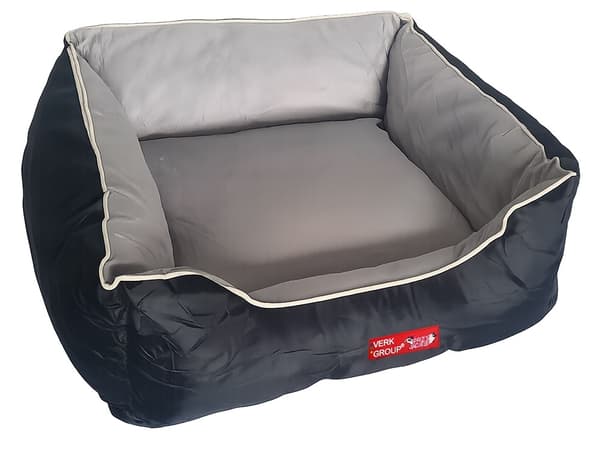 Hundesofa velour medium gray gray