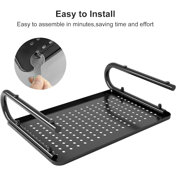 Monitorstativ, Skärmstativ i metall för laptop, dator, skrivare och alla platta skärmar, Klarar upp till 20 kg