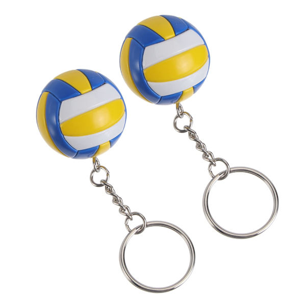 2 stk. Volleyball Charm nøglering Unikke taskevedhæng