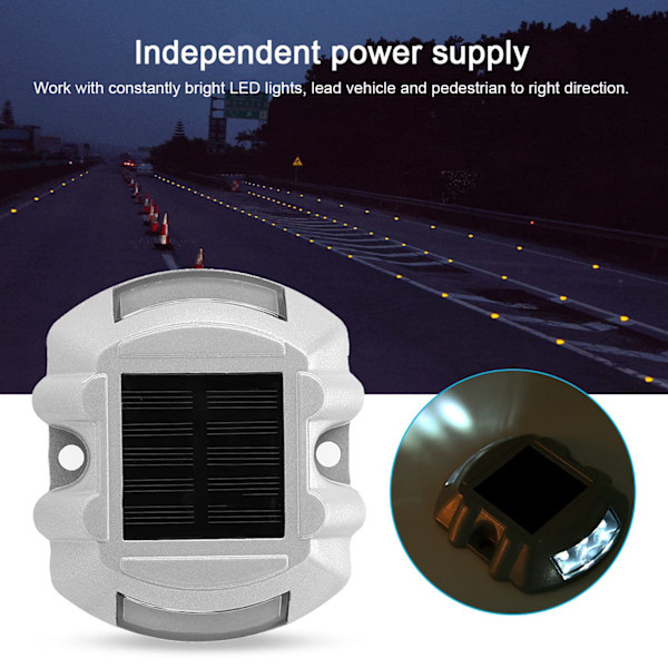 LED Veireflektor 2 Sider Sol LED Lys 6 LED