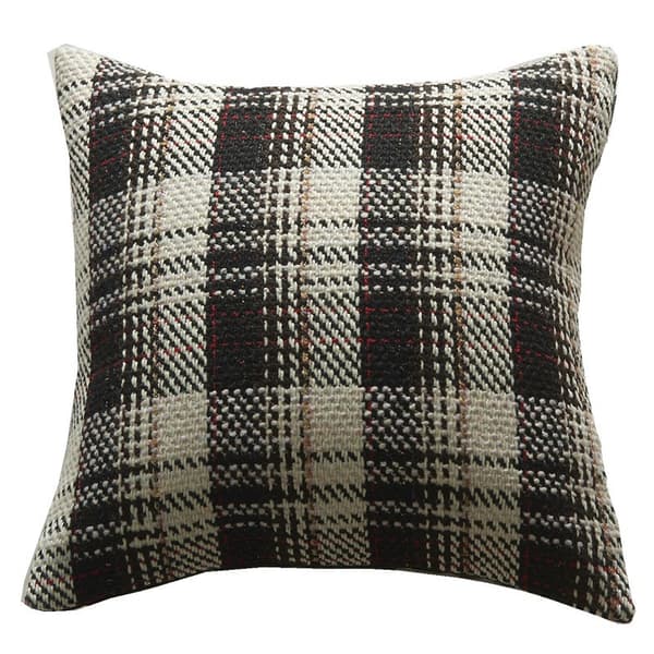 Textil arv Pels Plaid Sort pude størrelse-45*45