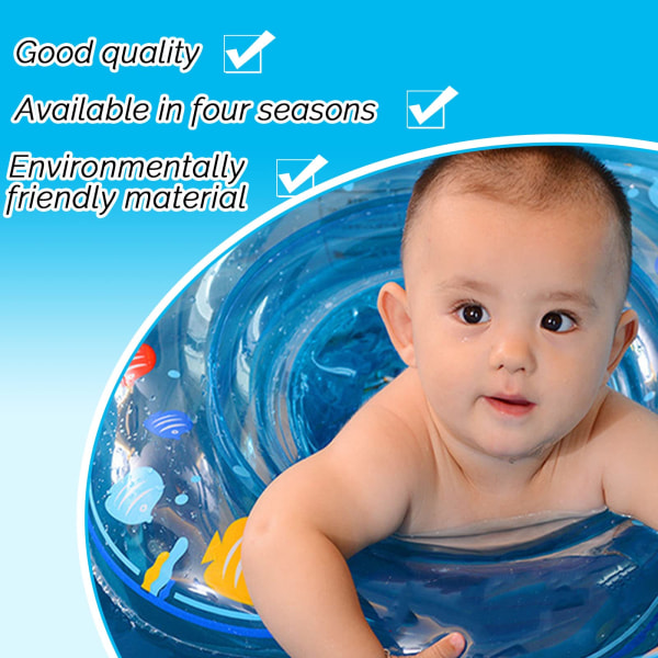 Baby , uppblåsbart baby med säkerhet och mjuk PVC-sits, spädbarnsträning för ålder 6-36 månader
