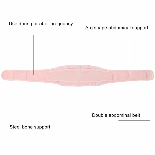 Maternity Bælte, Åndbar Graviditetsstøttebånd, Gennemsnitlig Størrelse