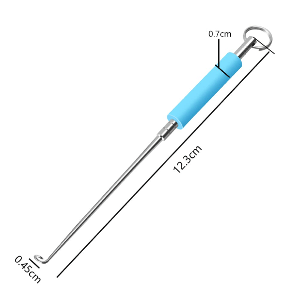 2 kpl ruostumattomasta teräksestä valmistettua kalastuksen irrotustyökalua