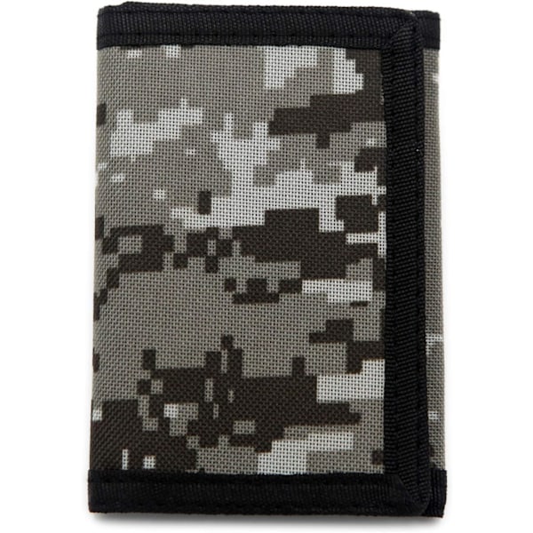 RFID Ohut Camouflage Lompakko/Kolmiosainen Kangas Ulkoilulompakko Pojille & Lapsille - Xcamouflage
