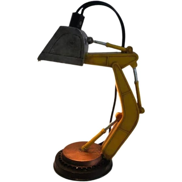 Gravemaskine skrivebordslampe, vintage lampe