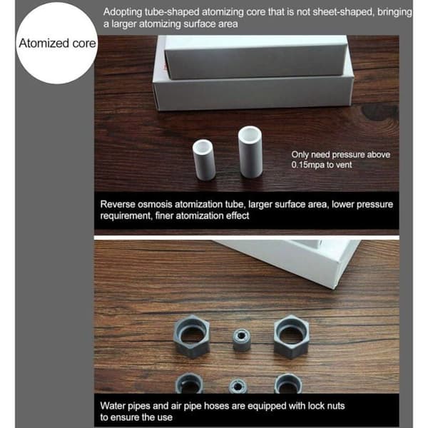 Akvarium CO2 Atomizer Ekstern Diffuser for Fisketank CO2 Reaktor Tilbehør