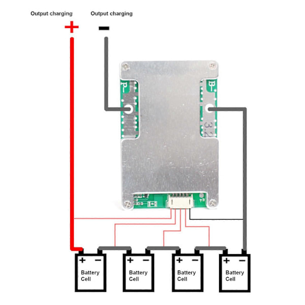 4S 12V 120A Suojauslevy 3.2V BMS - Rauta-Litium-Akku Lataussuojauslevy Teholla