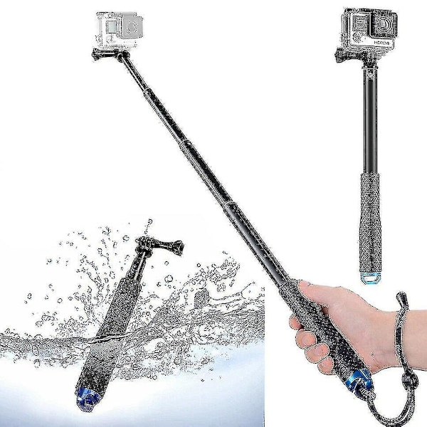 36" Selfie Stick Hand Grip Extension Pole For Gopro Hero/session 9 8 7 6 5 4 3+