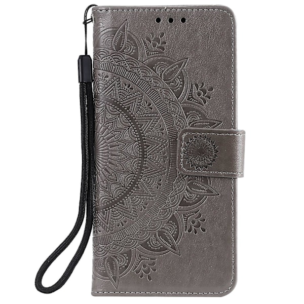 Imprinted Mandala Blomster Pung Læder Telefon Etui med Rem til Xiaomi Poco X3 NFC/Poco X3/X3 pro