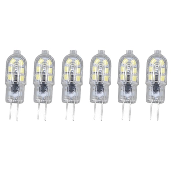 10-pakning G4 2835 LED-pære Transparent LED-lampe Plugg-inn lyspære AC220V for campingvogn skap landskapsbelysning