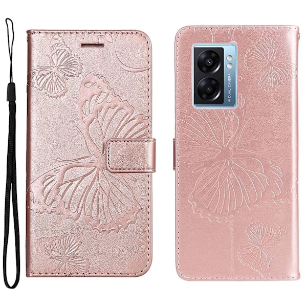 KT Series-2 for Oppo A57 (2022) 5G/A77 5G/Realme V23 5G Full-protection Case Phone Wallet Cover