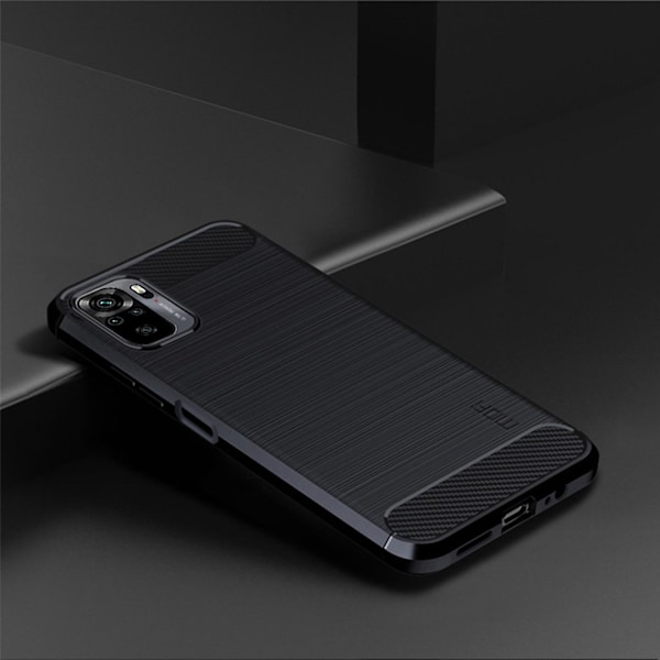 MOFI Carbon Fiber Brushed TPU Cover til Xiaomi Redmi Note 10 4Gmi Note 10S/Poco M5s 4G