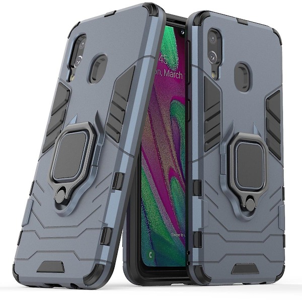 Cool Guard Ring Holder Kickstand PC TPU Hybrid Cover til Samsung Galaxy A40