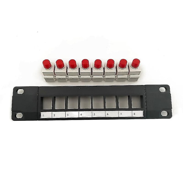 8 Port for FC Wallmount Patch Panel 10G Support 1U Network Patch Panel UTP 19-In