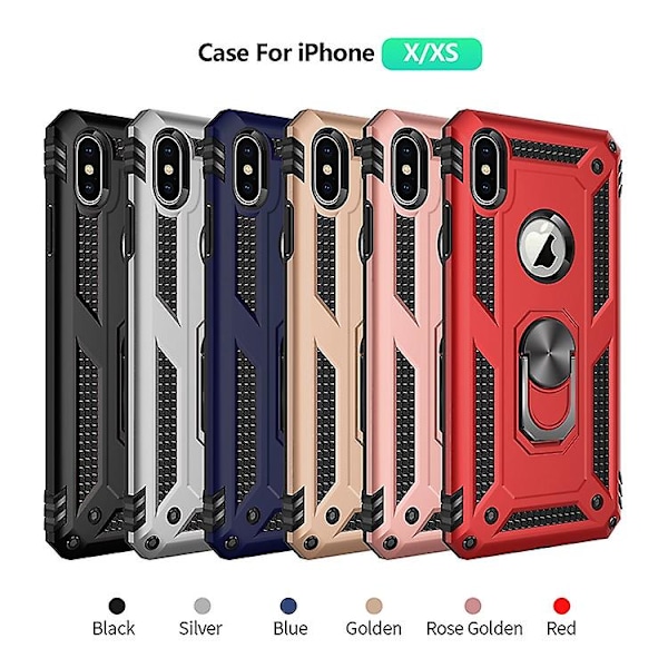 Hybridi PC TPU -panssarikuori jalustalla iPhone XS/X 5,8 tuumaa