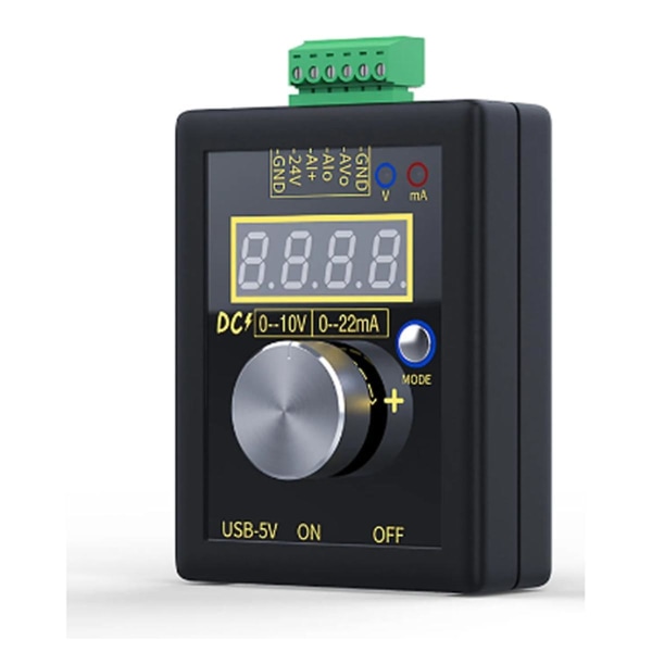Digital 4-20ma 0-10v Spenningssignalgenerator 0-20ma Strømsender Elektroniske måleinstrumenter (uten)