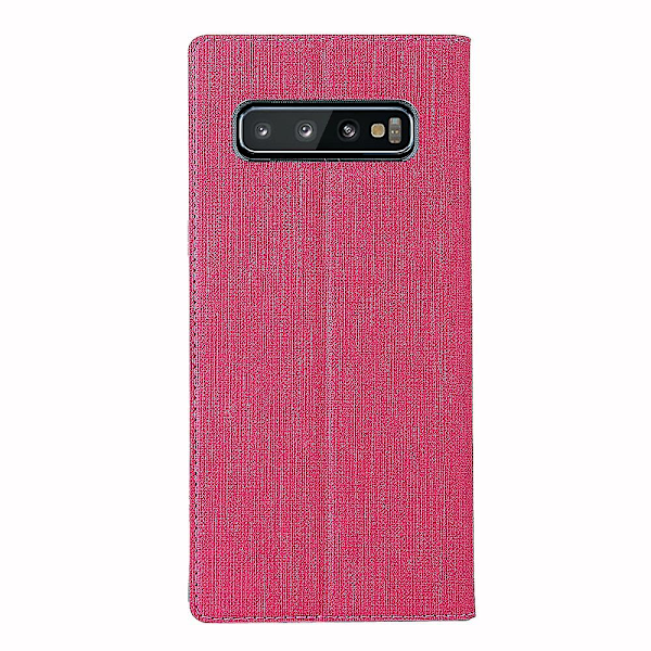 VILI DMX Cross Texture Kortspor Læder Stativ Etui til Samsung Galaxy S10 Plus