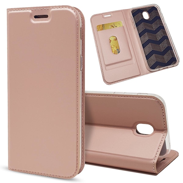 Auto-absorberet kortspor PU læder cover til Samsung Galaxy J5 (2017) EU-version/J5 Pro (2017)