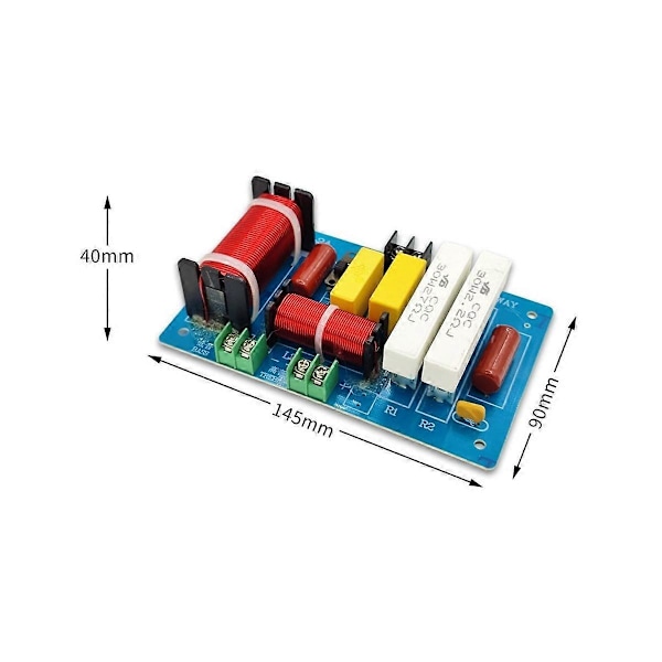 2 stk. PA-2A 2-vejs højttaler crossover diskant + 450W ren bas subwoofer frekvensdeler filtre DIY