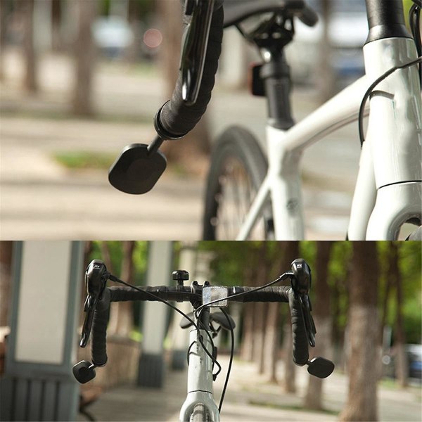 Cykel bakspejl 360 grader Justerbar Roterbar Vejspejl Cykelstyr Indtrækkelig sammenfoldelig reflektor