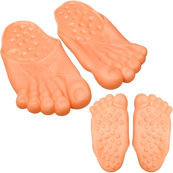 Giant Big Jumbo Feet Covers Jumbo Big Foot Realistic Costume Accessories Shoe Covers Funny Feet Slippers For Halloween Party