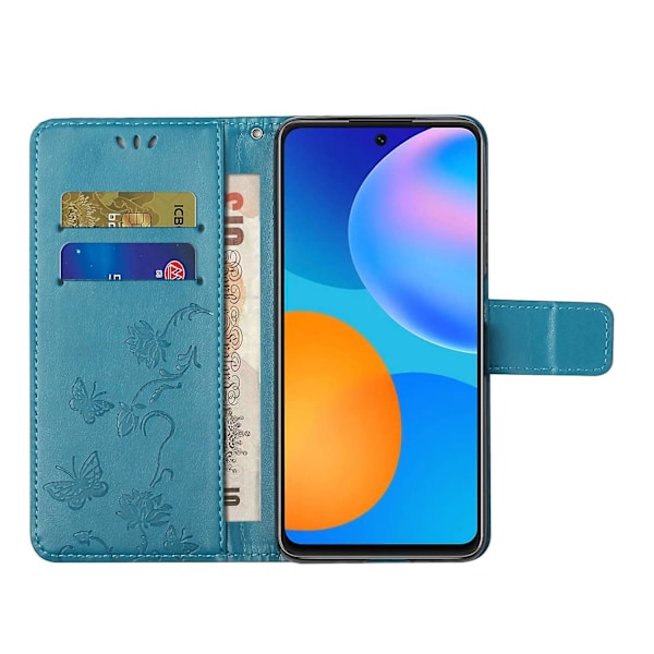 Indvendig og udvendig præget pung telefoncover til Xiaomi Redmi Note 10 Pro 4G (Indien)/(Global)/Note