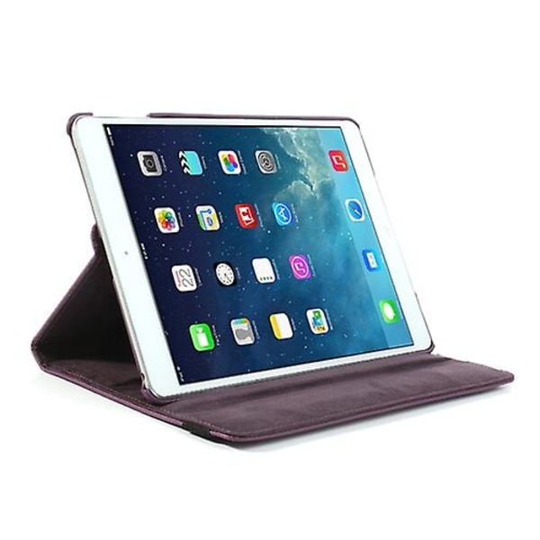 360 graders roterende Litchi læder folio cover til iPad Air (2013) tablet etui tilbehør