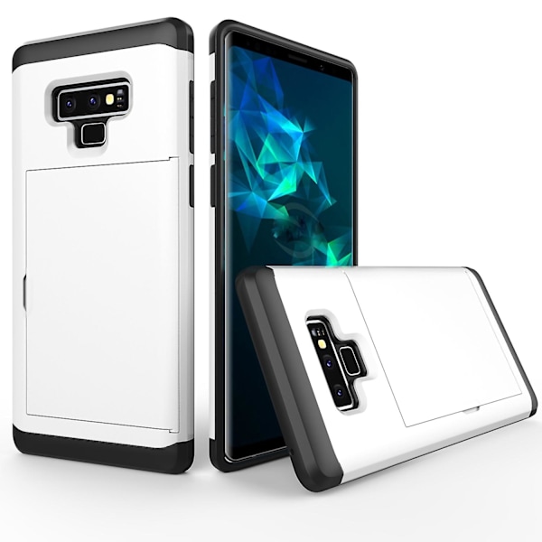 Plastic + TPU Hybrid Phone Case with Card Slot for Samsung Galaxy Note 9