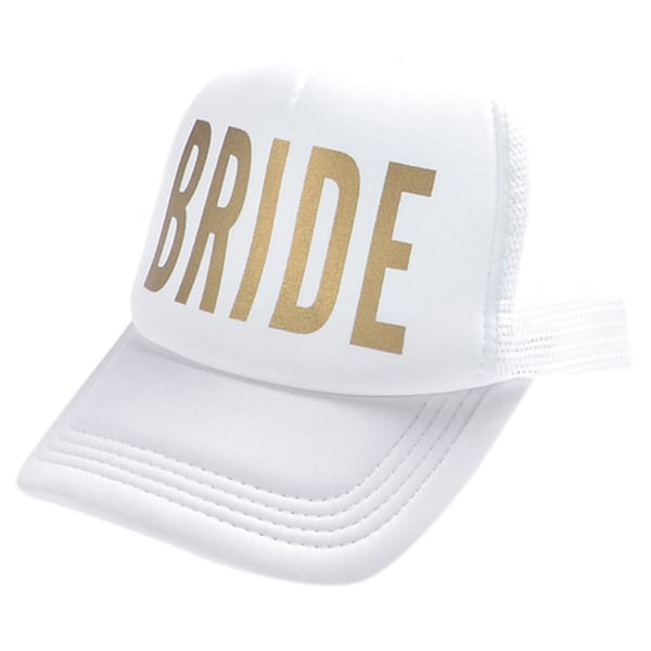 Bride Tribe Snapback Trucker Mesh Hat Kultaisilla Kirjaimilla Nuolilla Hääaiheiselle Baseball-lippikselle