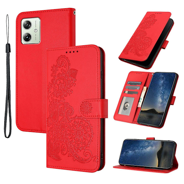 Yx0050 For Motorola Moto G54 5G Case Sunflower Pattern Leather Foldable Stand Phone Cover