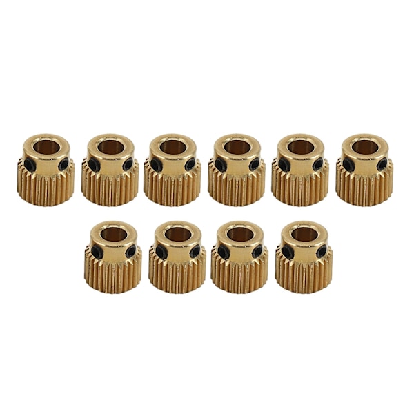 10 Pcs for Or 1.75mm Consumable 26 Tooth Brass Extruder Feed Gear