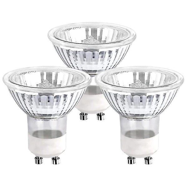 Gu10 Halogen Bulbs 35w Dimmable, 220v Gu10 Halogen Spotlight Bulbs 2 Pin,400 Lm,2800k Warm Withe3pcs, Whi