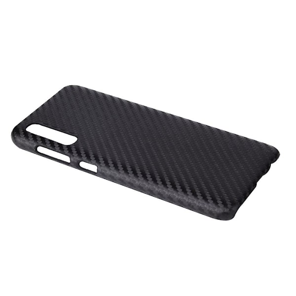 PU-læderbelagt hård PC-cover til Samsung Galaxy A70/A70s - Carbonfibertekstur