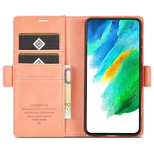 LC.IMEEKE Stativpung Funktion PU Læder Folio Flip Telefon Etui Cover til Samsung Galaxy S22+ 5G