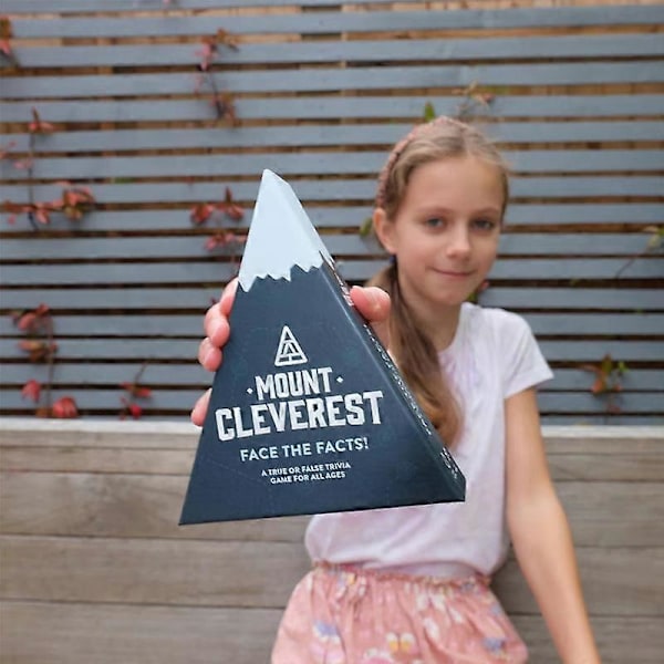 MOUNT CLEVEREST - Utgave Sann eller Usann Trivia Spill Morsomt Familiekortspill