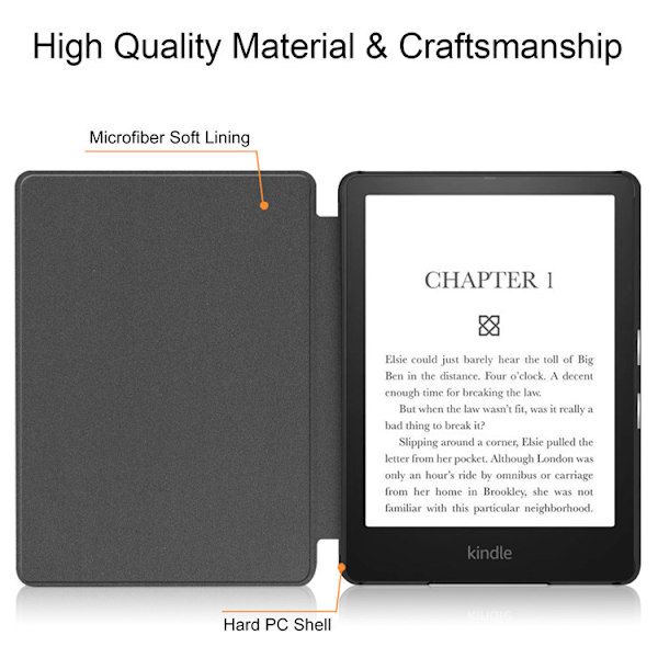 E-boksfodral för Kindle 11:e generationen 2022 version 6-tums surfplatta