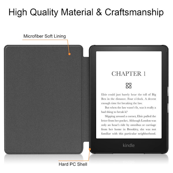 Etui for Kindle 11. generasjon 2022-versjon e-bok 6-tommers nettbrett