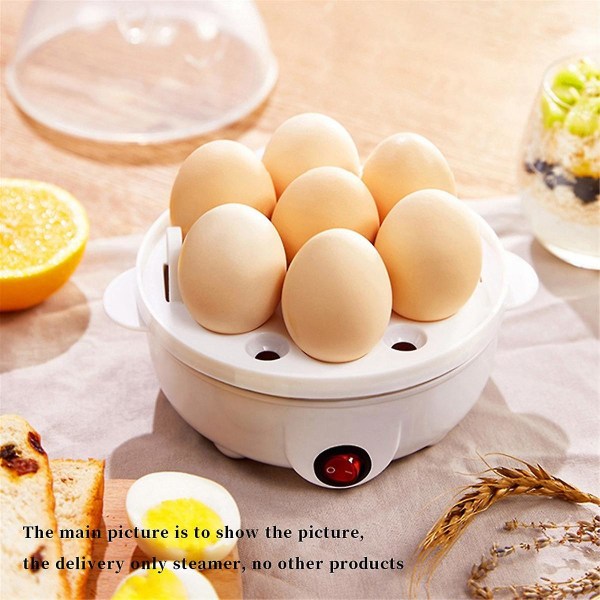 Elektrisk Eggkoker Dobbeltlags Multifunksjon Eggkoker Mais Melk Rask frokost Egg Steamer -eu Plugg
