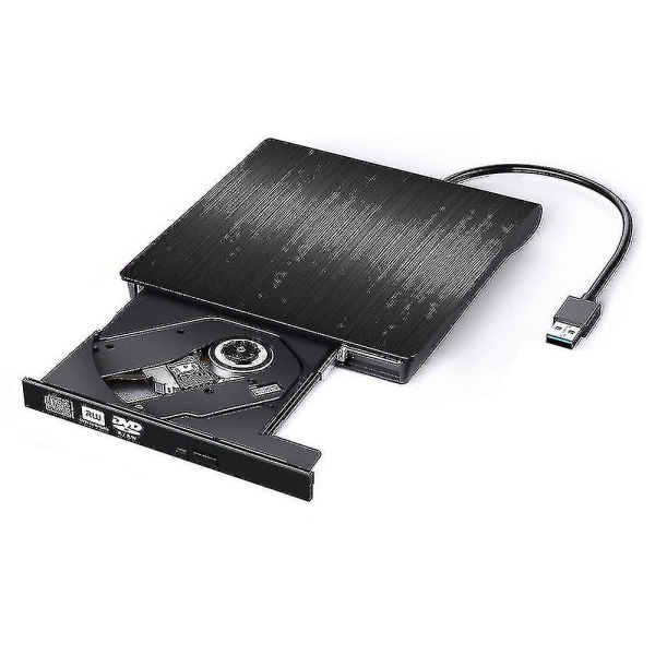 Extern cd dvd-enhet, USB 3.0 bärbar cd-dvd +/-rw-enhet Slim Cd Dvd Rom-omskrivare brännare Cd Dvd-spelare