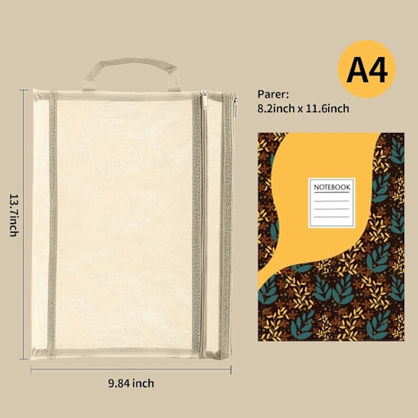 Fargerike nettingposer med glidelås, dobbeltlags nylon lekeoppbevaringsposer, pustende transparente A4-glidelåsposer med håndtak for skolekontor