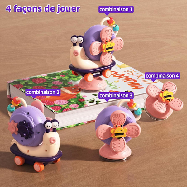 Babysugekopp leker (for barnestoler), Baby Wake-up leker (6 måneder), Sensoriske babyleker (1 år), Barnegaver (7-12 måneder)