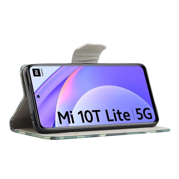 Til Xiaomi Mi 10T Lite 5G/Redmi Note 9 Pro 5G/Mi 10i 5G Stand Shell Mønstret Pung Etui