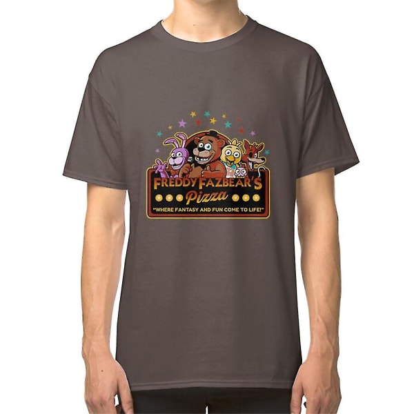 Five Nights At Freddy\"s Freddy Fazbear\"s Pizza Fnaf Logo T-shirt