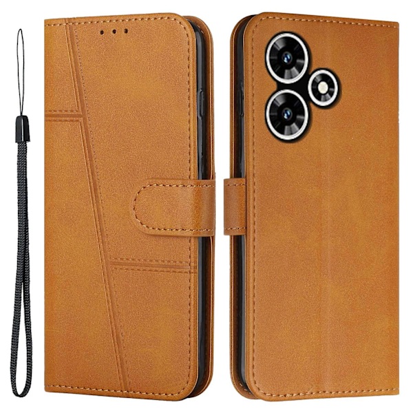 For Infinix Hot 30 Smartphone Etui Anti-scratch PU Læder Magnetisk Lukning Pung Stativ Cover