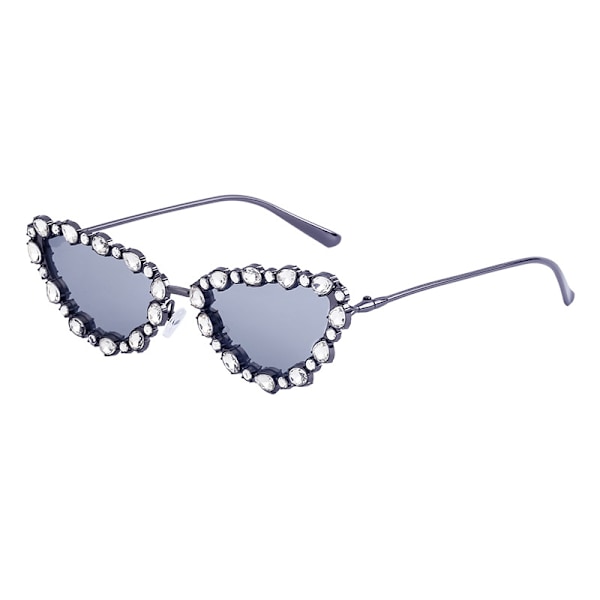 Punk sunglasses diamond-cut edge personality small frame sun protection sunglasses