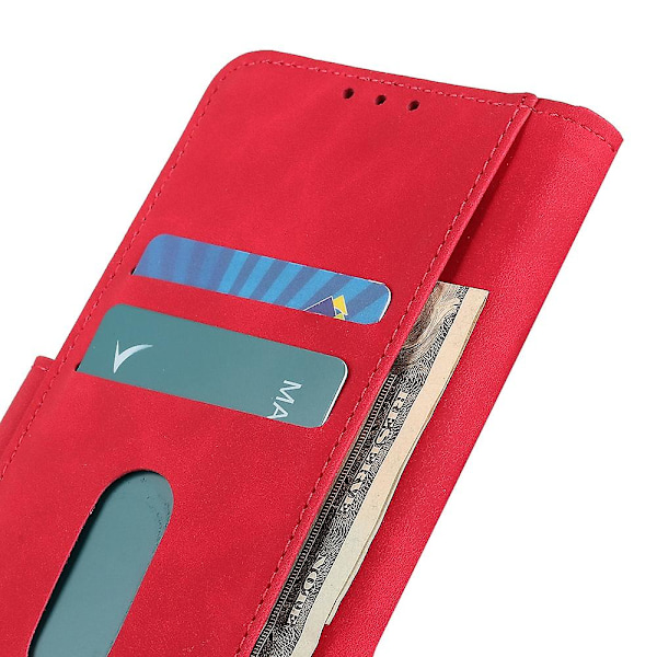 KHAZNEH For Xiaomi Redmi K70E 5G/Poco X6 Pro 5G Lommebok Etui Retro PU Lær Telefondeksel Stativ