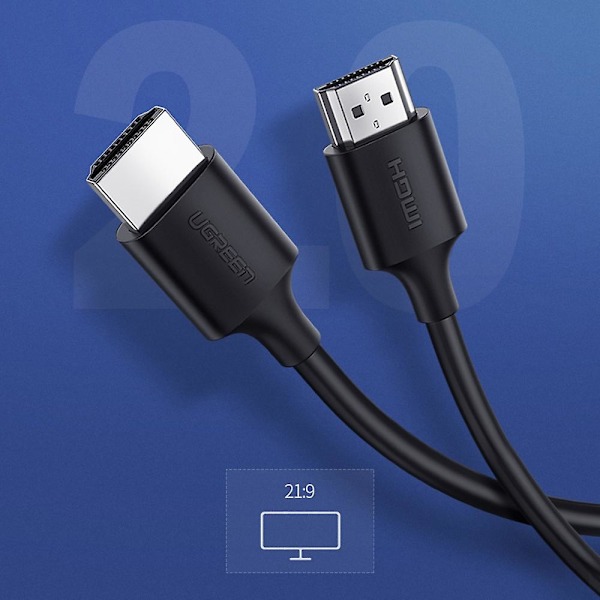 UGREEN 60175 2m HDMI-kabel, han til han, HDTV-kabel, 4K 60Hz, HDMI-kabel til PS5, PS4, bærbar computer, TV-boks